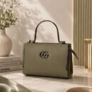 Imported Hand Bag - Muted Olive Green